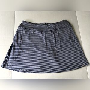 Title Nine, Women's Striped Navy Skort, Size Large